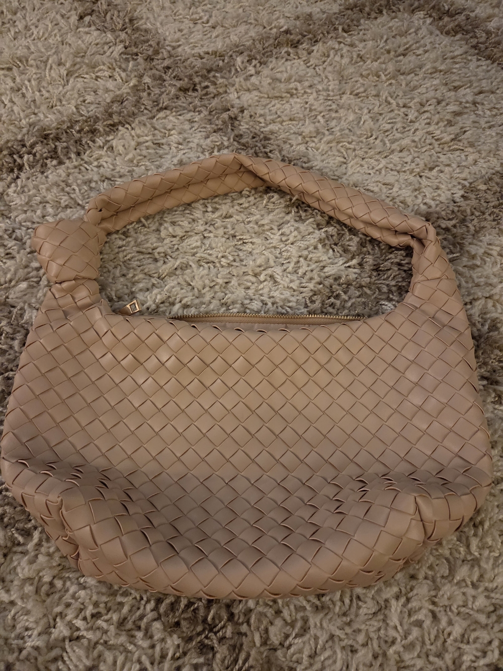 a new day Woven Shoulder Bag in Light Tan